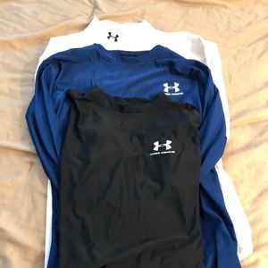 Lot of 3 Under Armour Long Sleeve Shirts